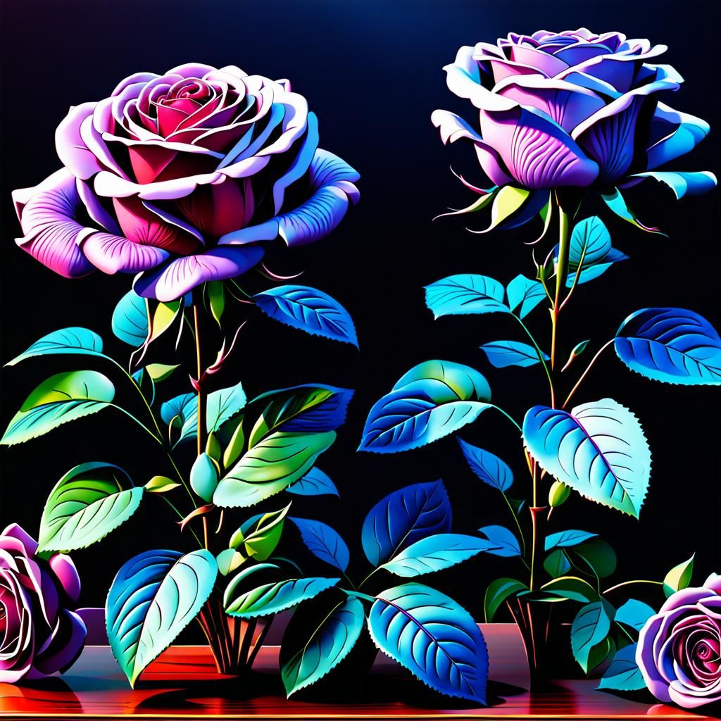 Cybernetic Roses and Lilacs Chatting in the Kitchen