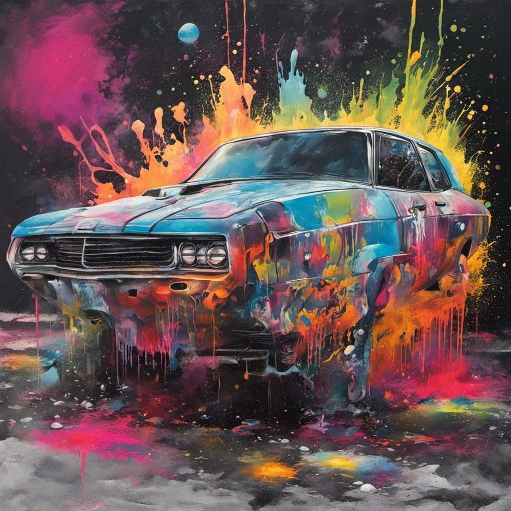 Interstellar Graffiti Art in Street Style