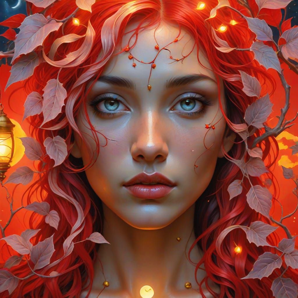 Ethereal Goddess Amidst Whispers of Nature