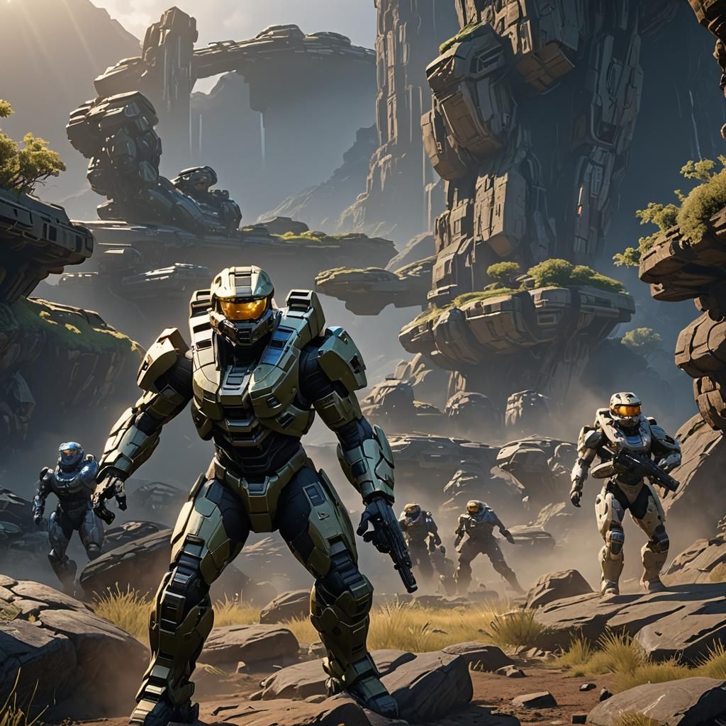 Epic 3D Game Scene in 8K Resolution