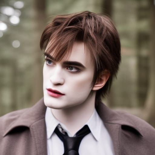 Edward Cullen Portrait with Bokeh
