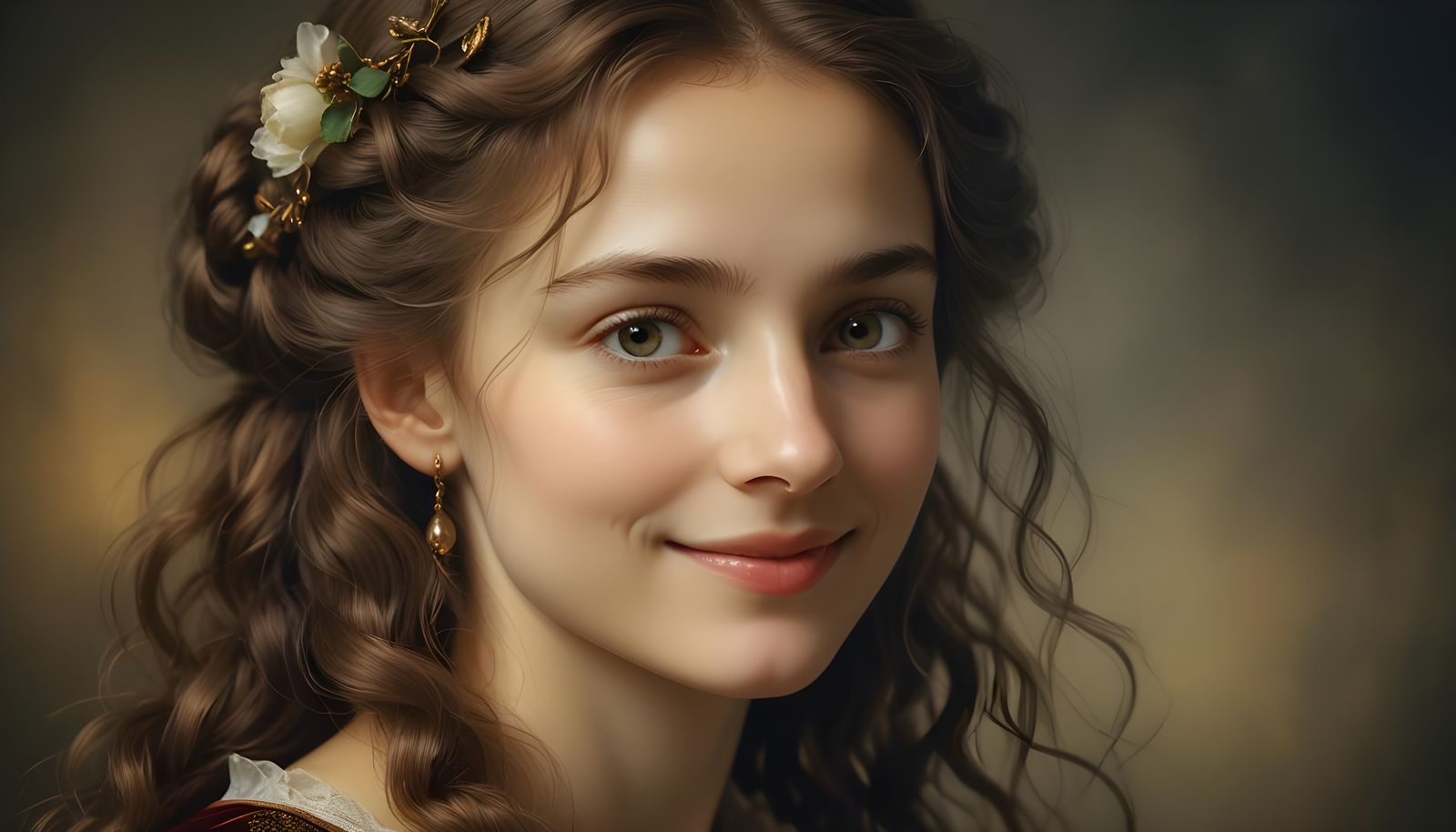 Elegant Portrait of a Woman in Renaissance Style