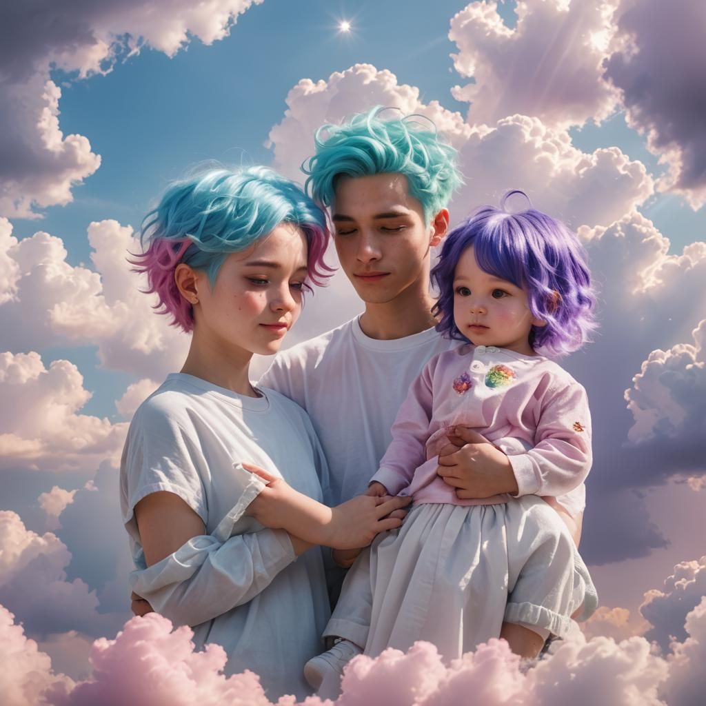 Family Portrait in Divine Sunshine