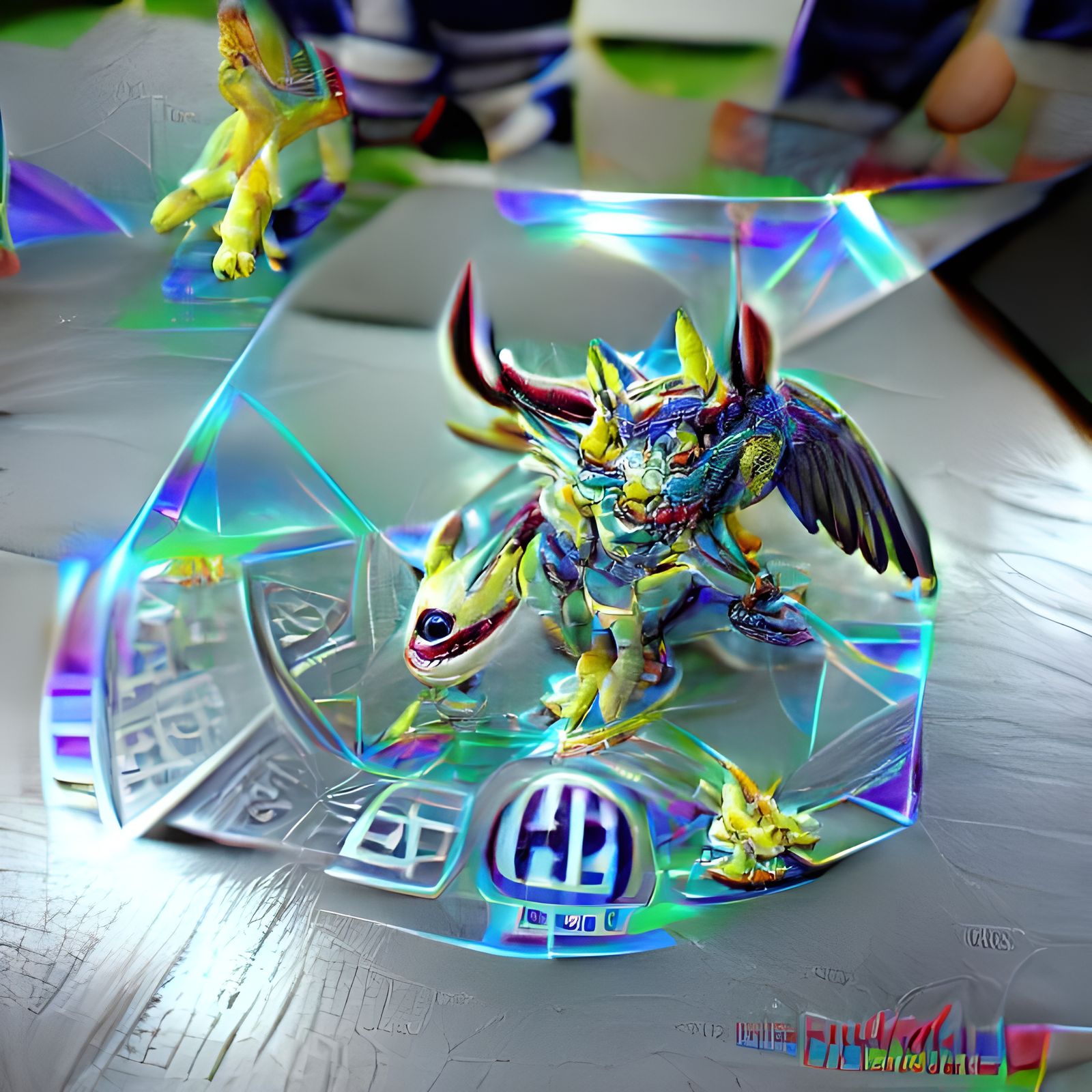 Omnimon Holographic Hyperrealism 8K 3D Render