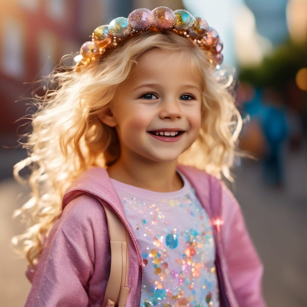 Princess going to kindie