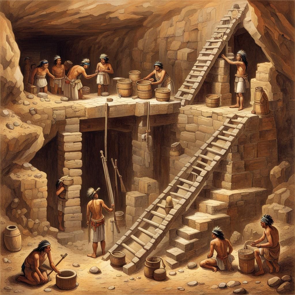 Aztec Mine During the Enlightenment Age