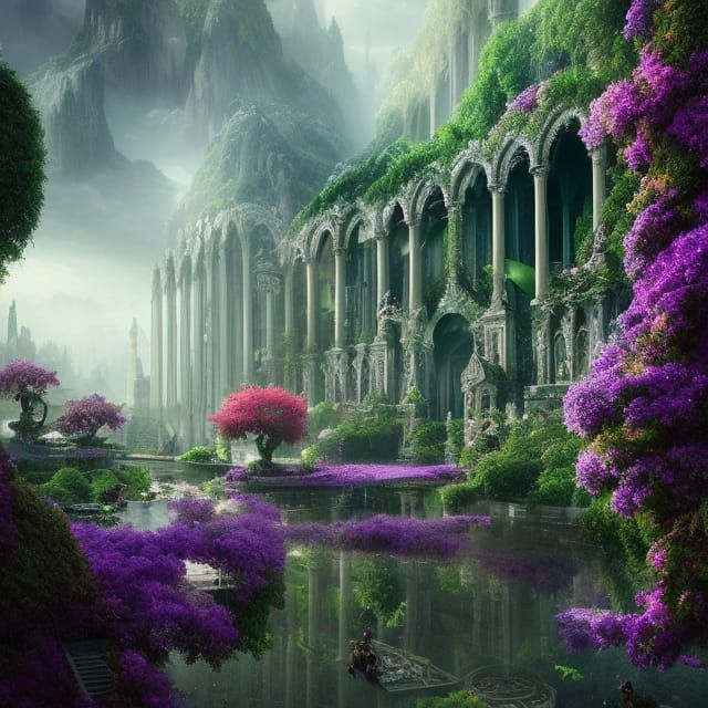 City of Eden: Floating Gardens in Digital Matte Painting