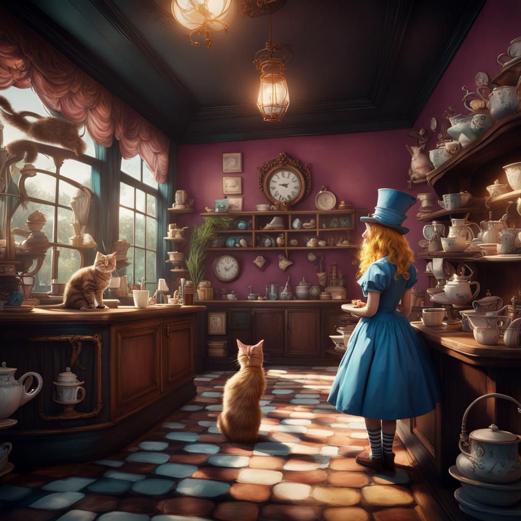 Alice In Wonderland Cat Cafe