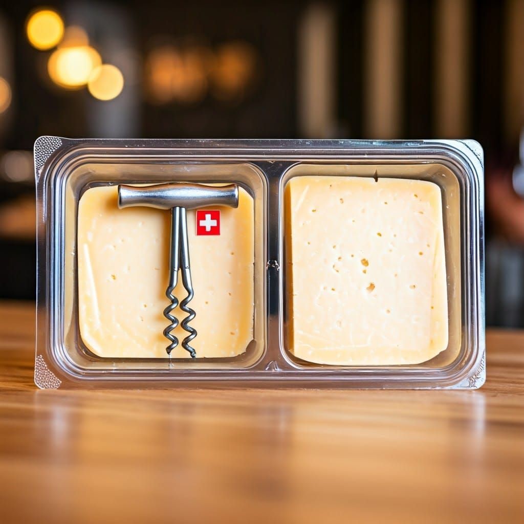 Luxury Cheese Package with Corkscrew