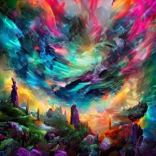 Majestic Golden Fire Phoenix in Black Nightscape