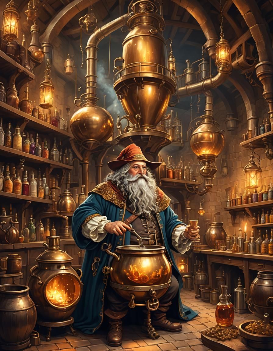Baroque Ale Wizard in Fantasy Brewery