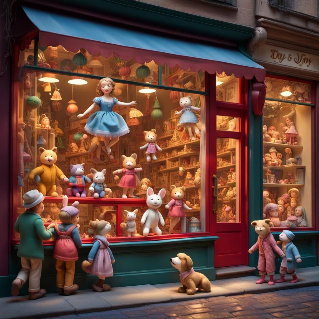 A charming display of animated toys magically springing to l...