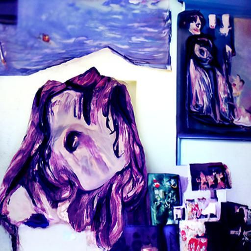 Detailed Painting of a Faded Memory