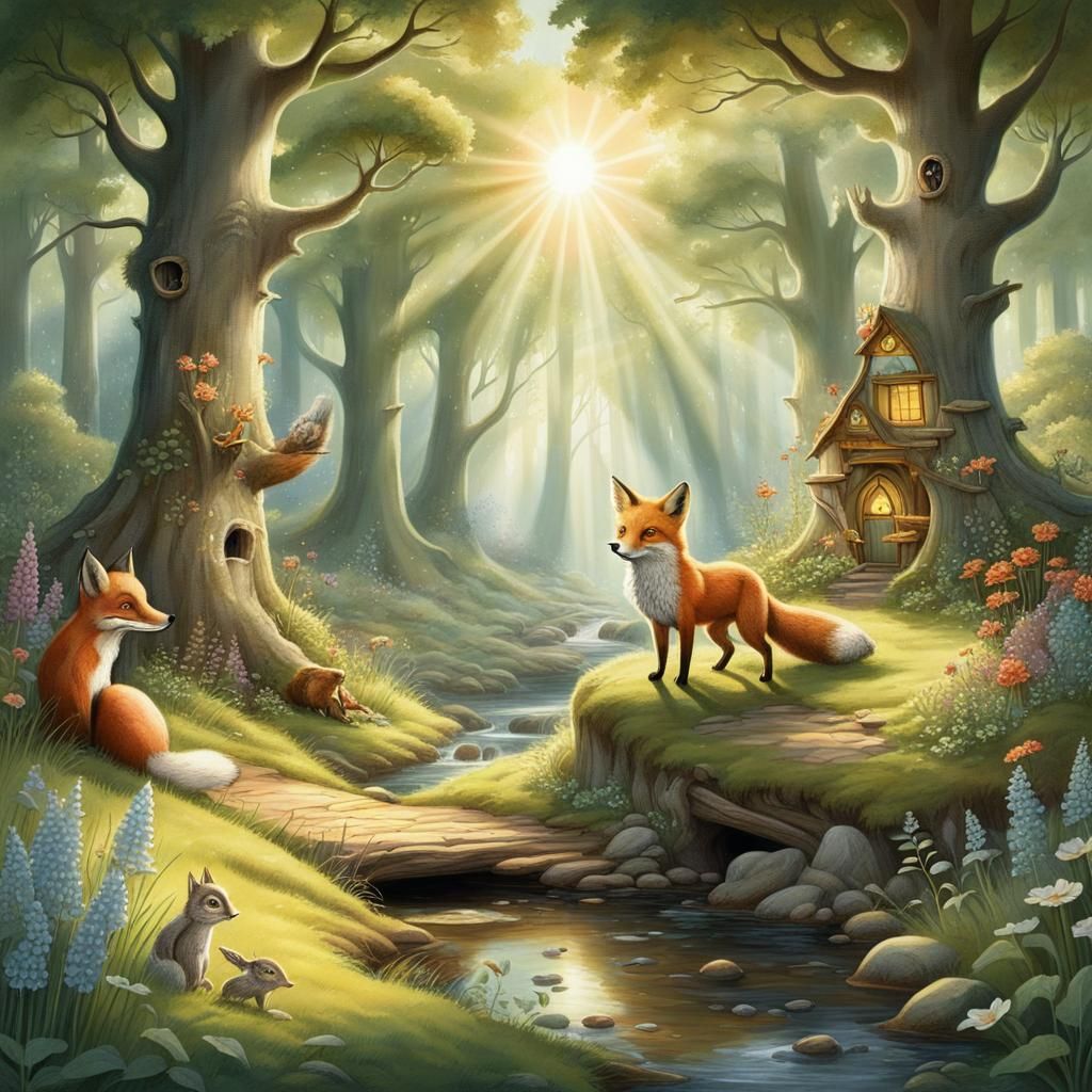"Curious little fox"