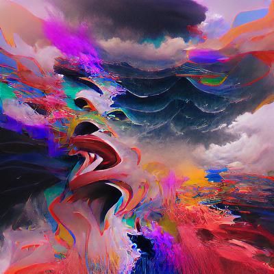 Surreal Image of Madness, Lucidity, and Synesthesia