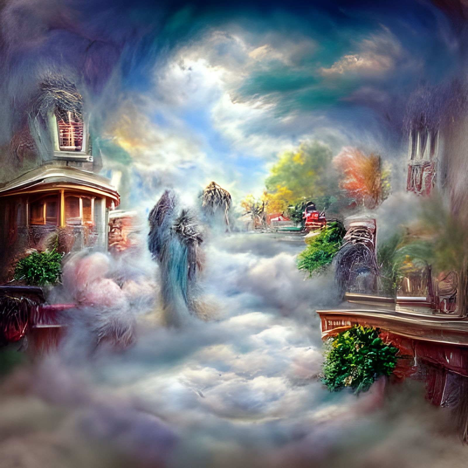 Ethereal Final Judgement in Heaven, Fantasy Art
