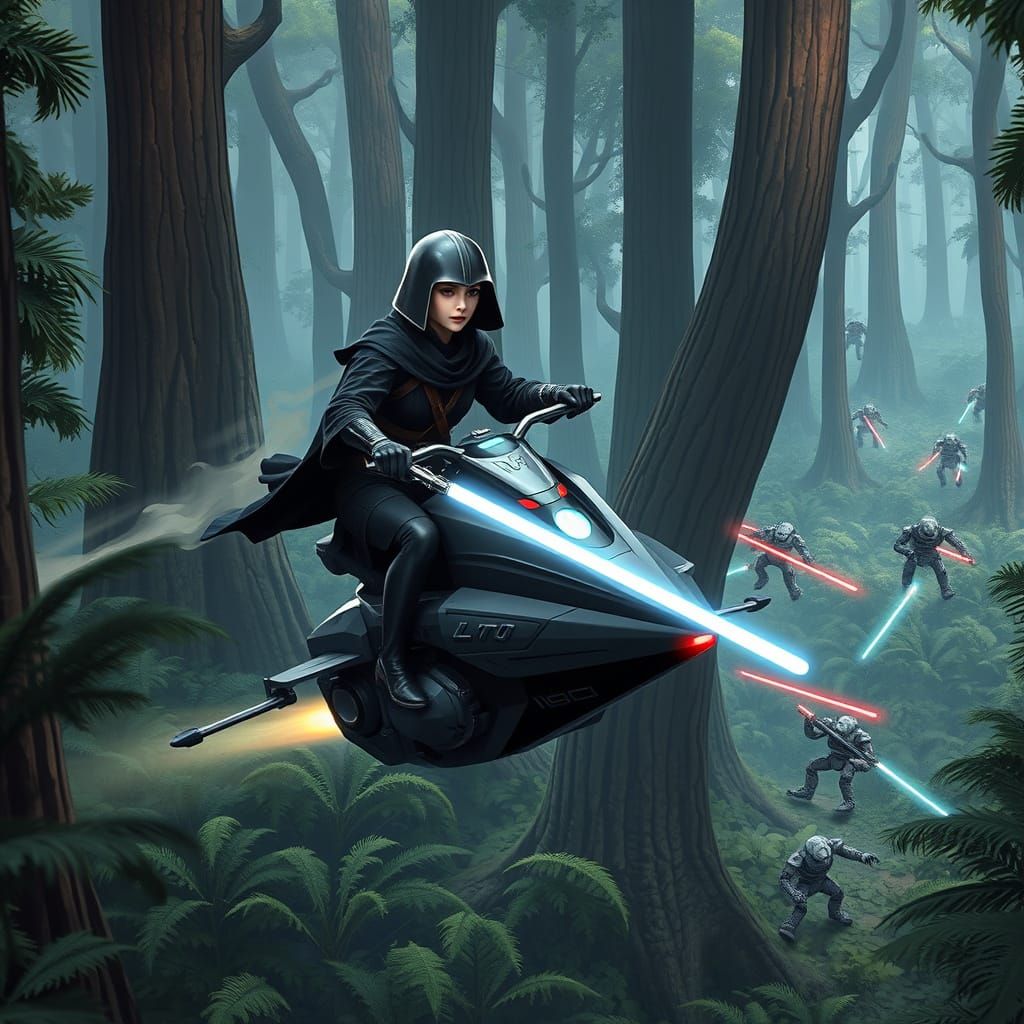 Jedi on Kashyyyk in Anime 3D Style