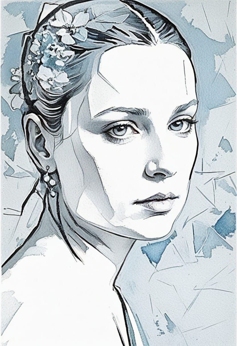 Elegant Victorian Lady in Soft Pastels