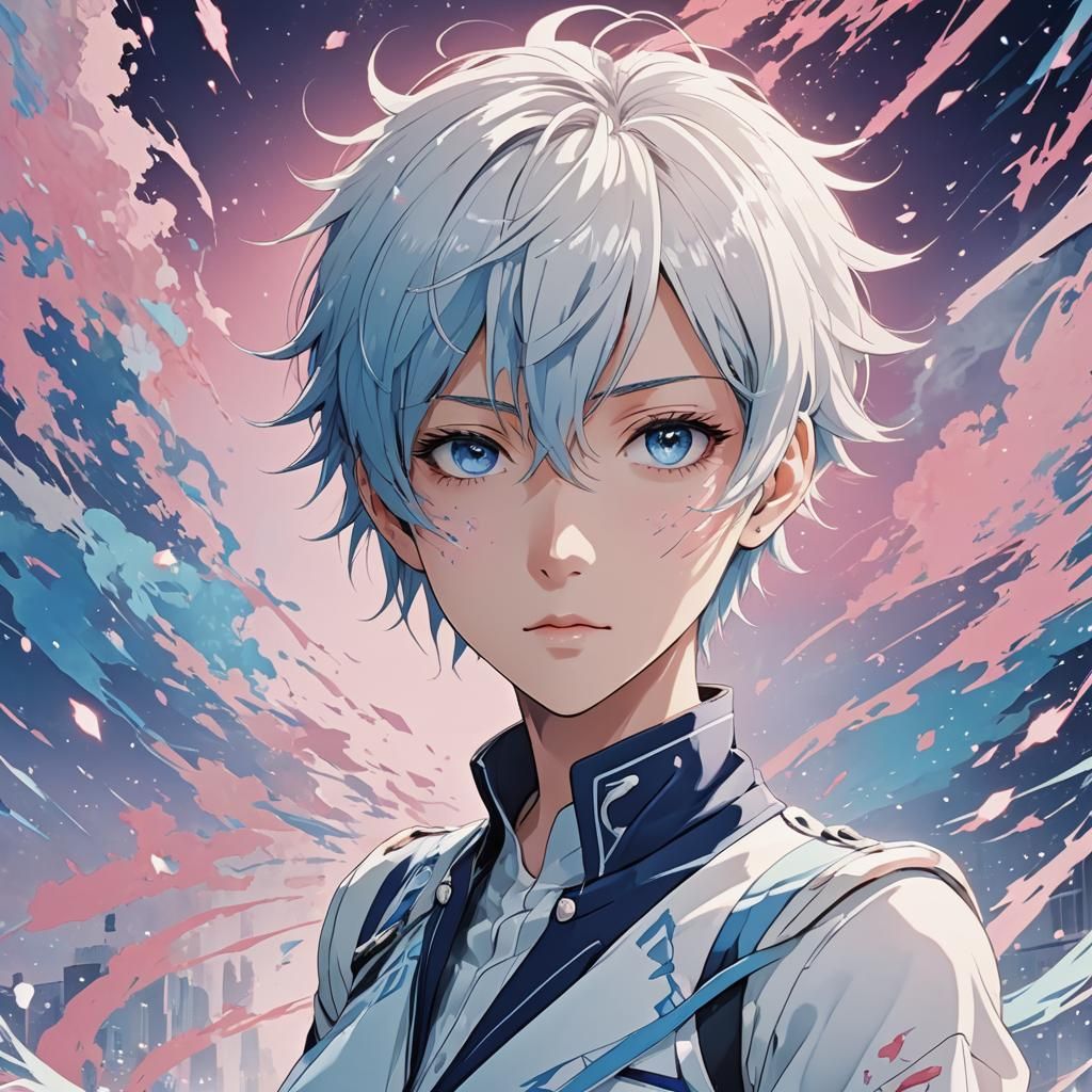 Anime Key Visual of Androgynous Character