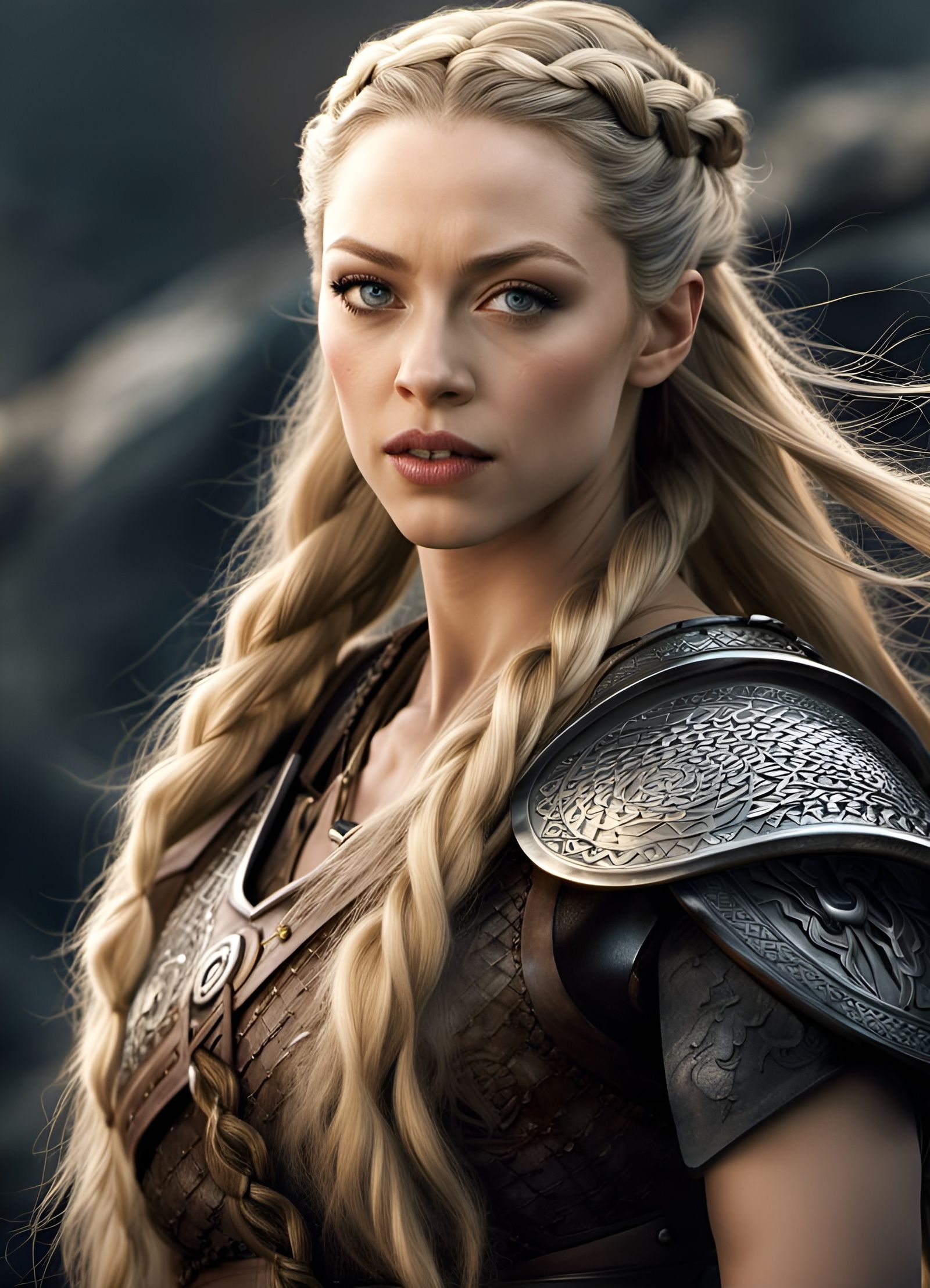 Viking Shield Maiden Concept Art in 8K