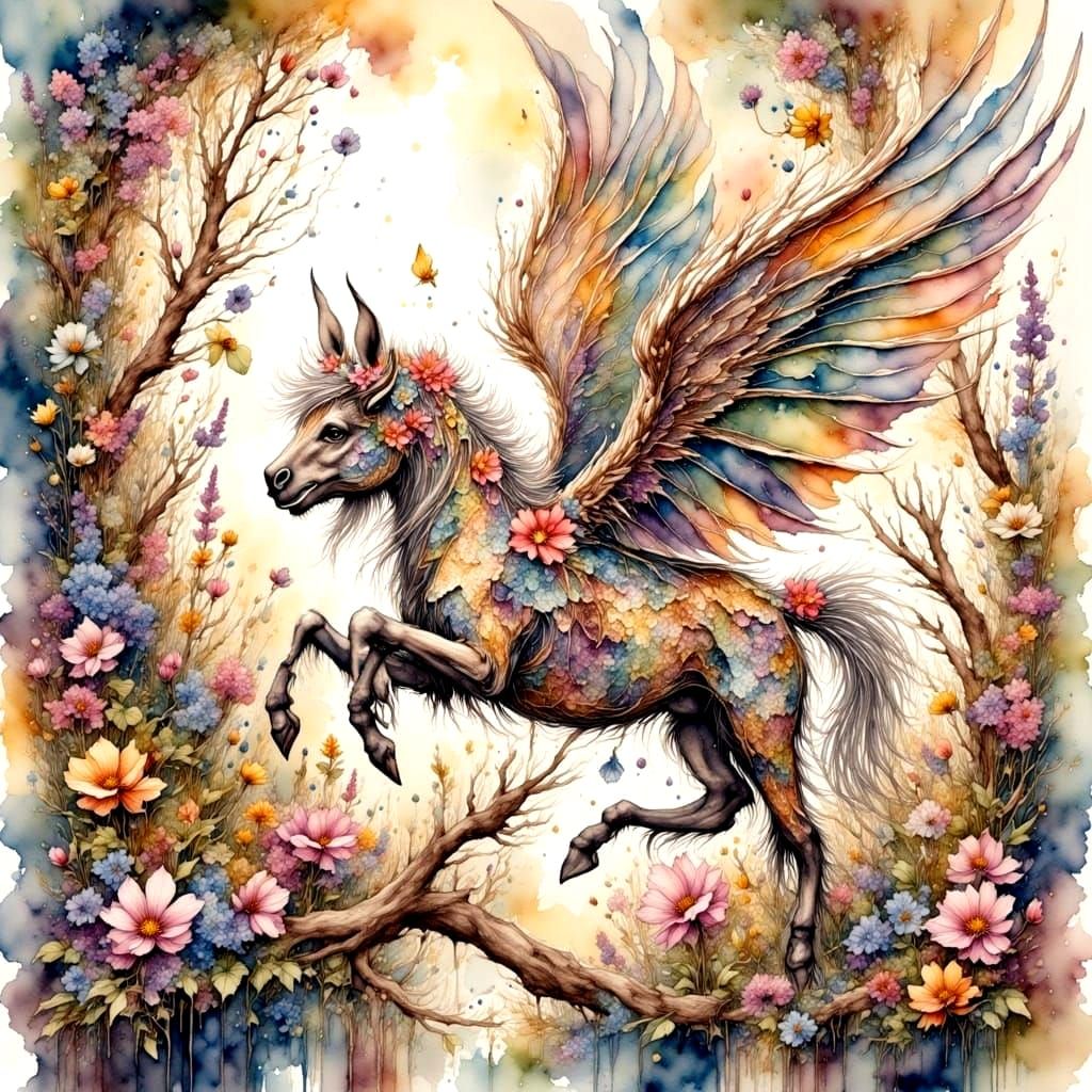 Fairytale Magic in Watercolor Style