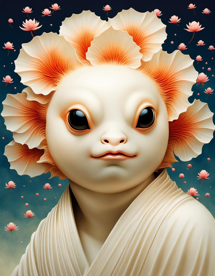 Kabuki Frogfish Poster in Japanese Graphic Design