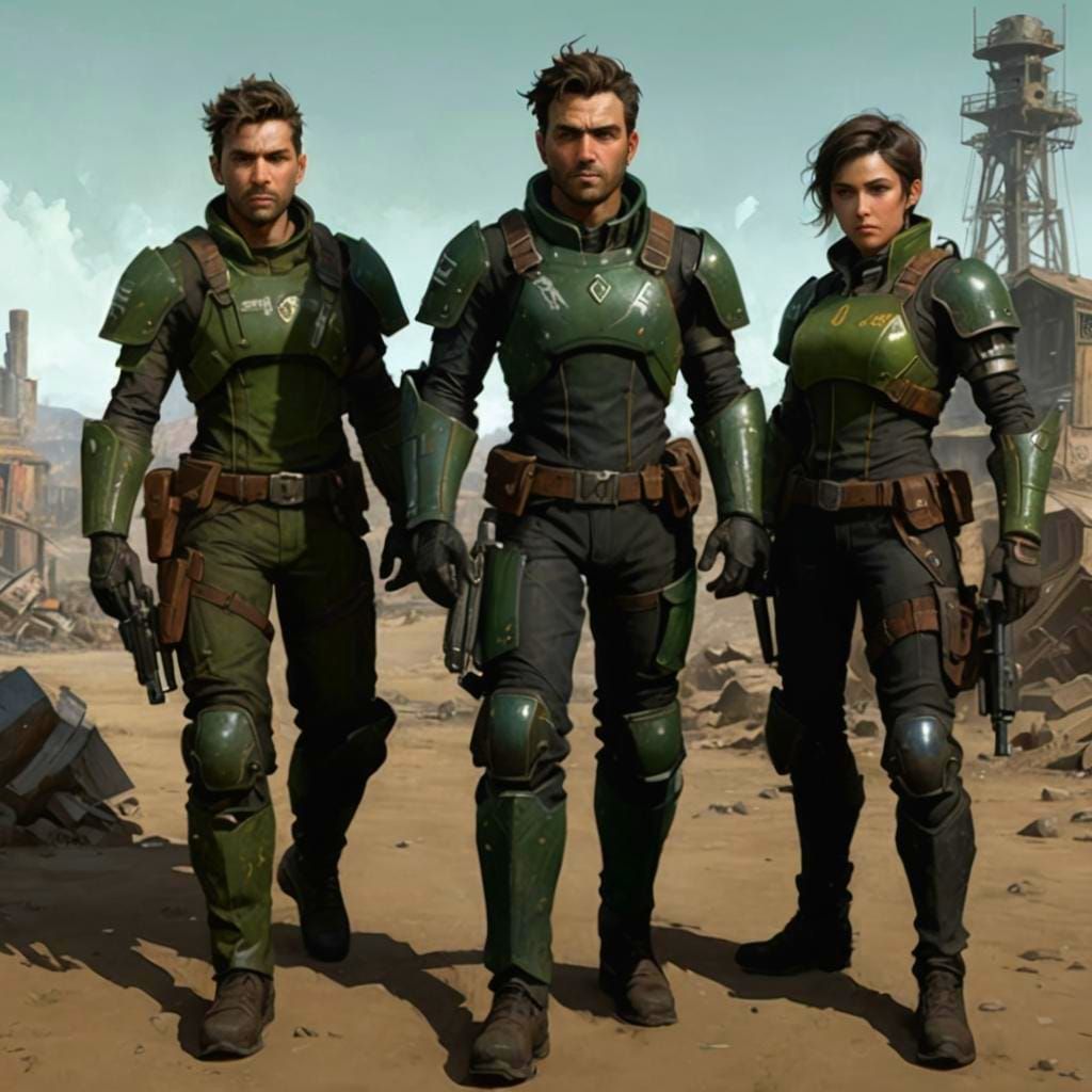 Reilly's Rangers Portrait in Hyperdetailed Style