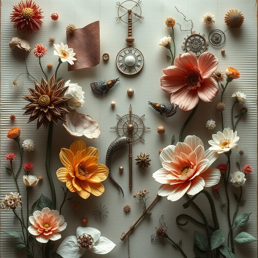 Surrealist Botanicals in Dreamlike Harmony
