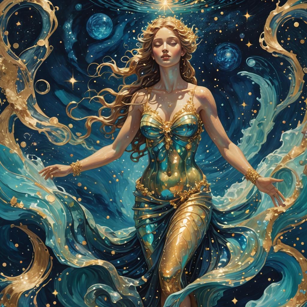 Aphrodite Emerges from the Starry Sea