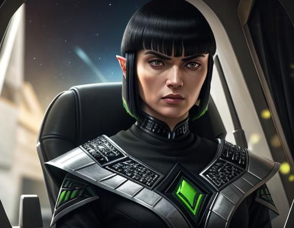 Detailed Romulan Inside a Starship