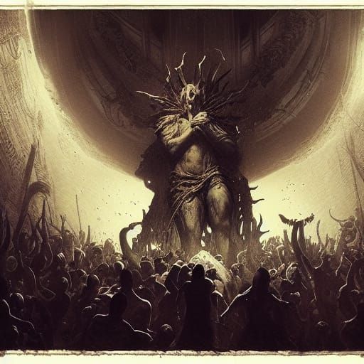 Menacing Mutants in Horror Art Style