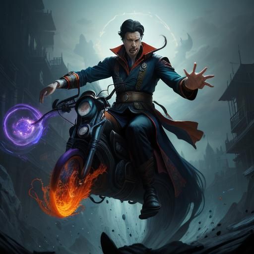 Dr. Strange and Clea vs. Beholder: Concept Art