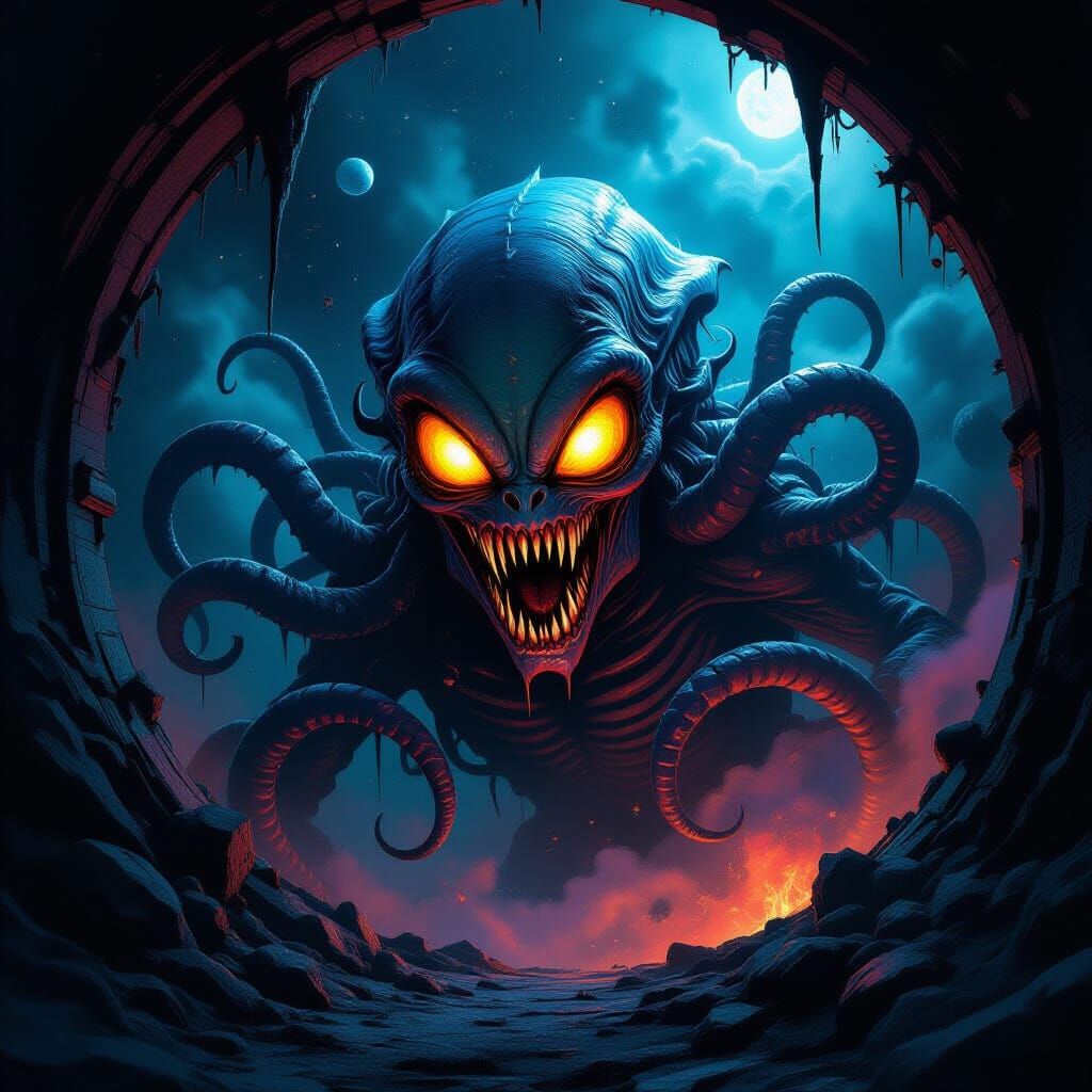 Terrifying Cosmic Alien Lurking in Deep Space