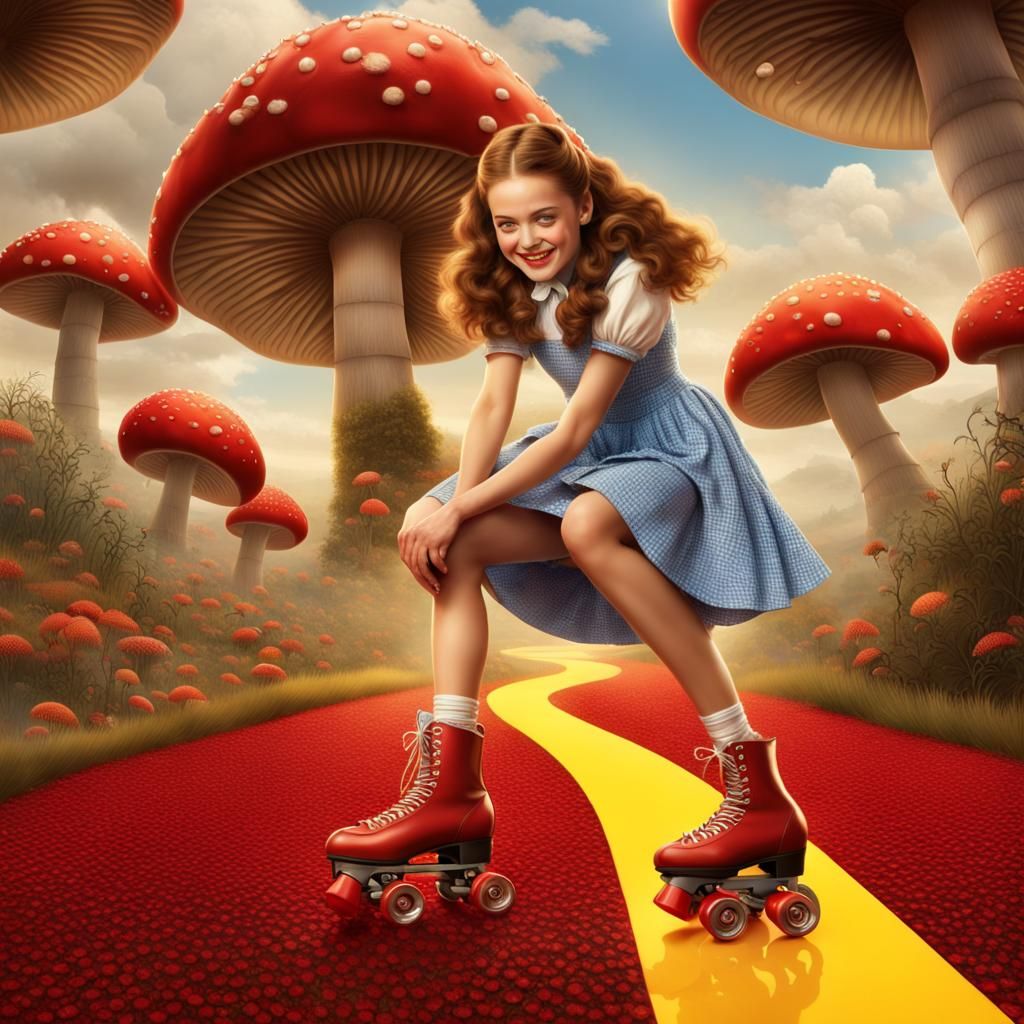 Dorothy on the Yellow Brick Road