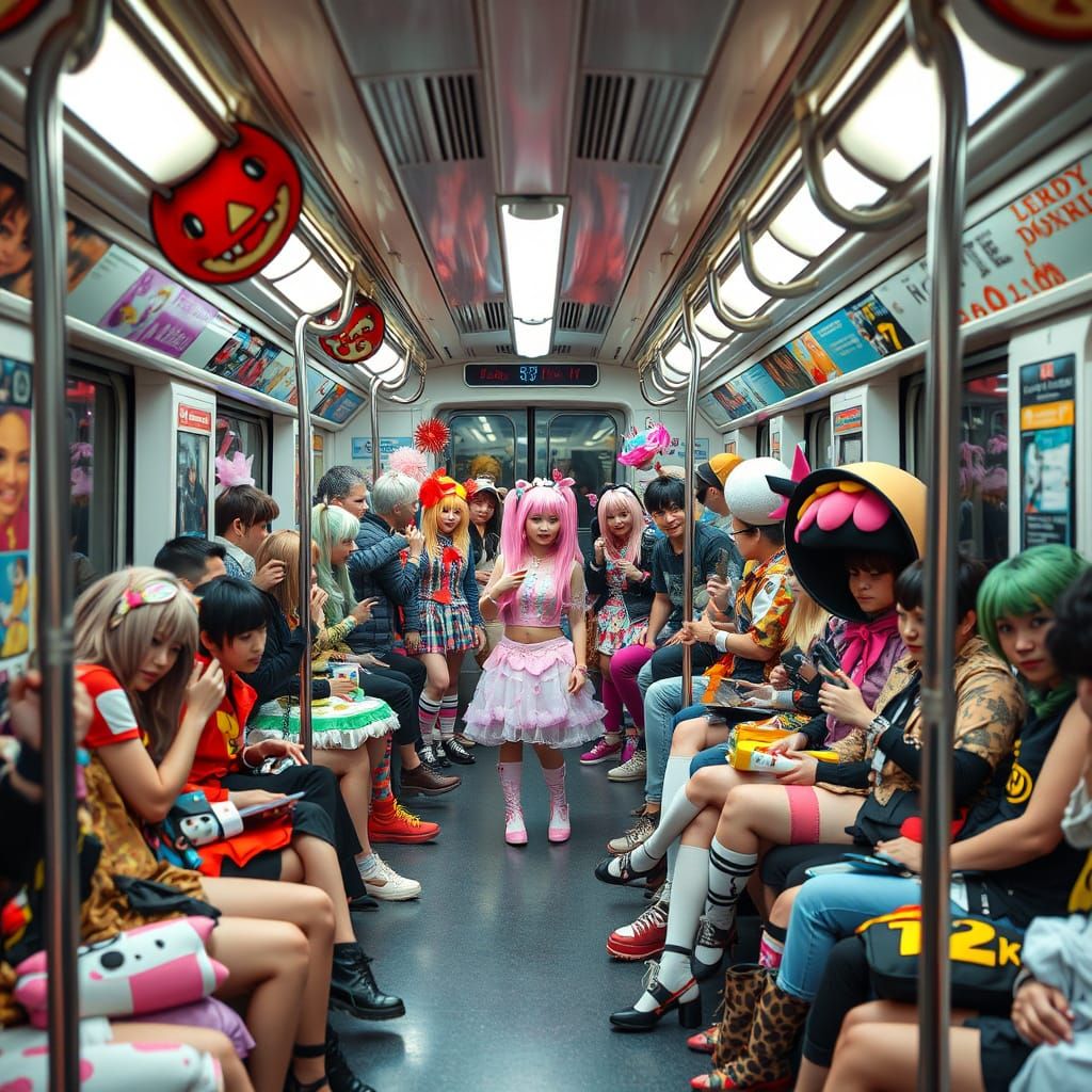 Vibrant Subway Cosplay Venue
