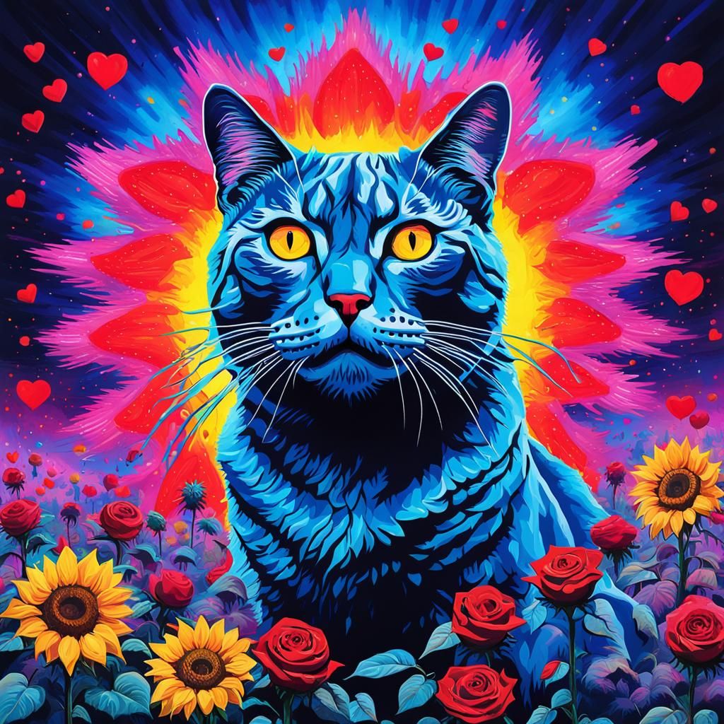 Surreal Cyberpunk Candyland in Salvador Dali Style