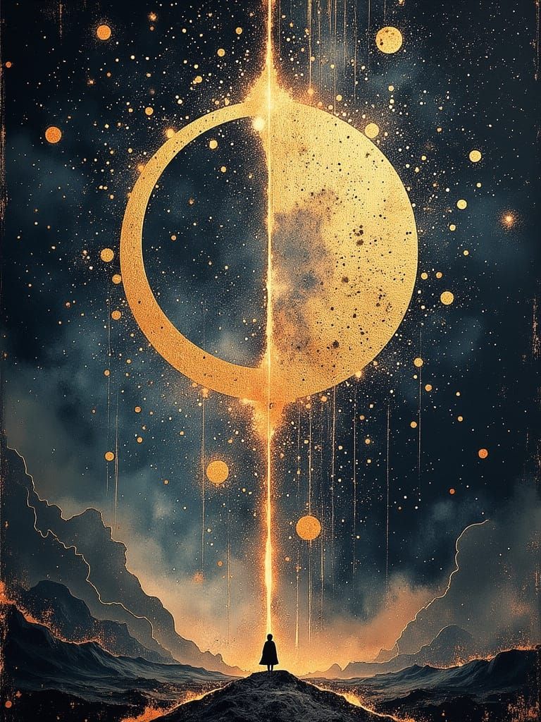 Epic Space Opera Crown of Galaxies Digital Painting