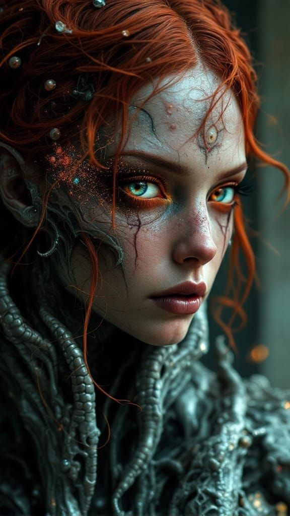 Ethereal Gothic Beauty in 32K Resolution