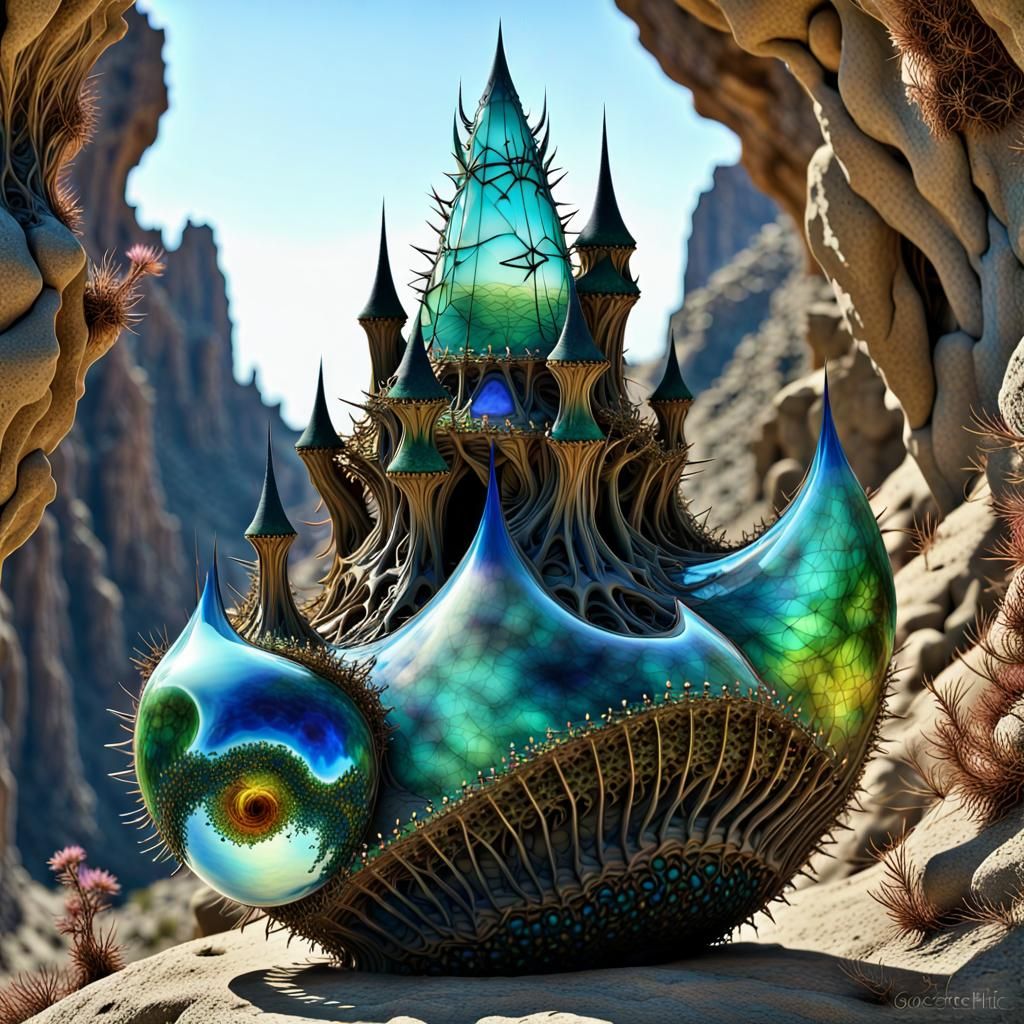 Whimsical Candyland Galaxy with Pregnant Nymph in Intergalac...