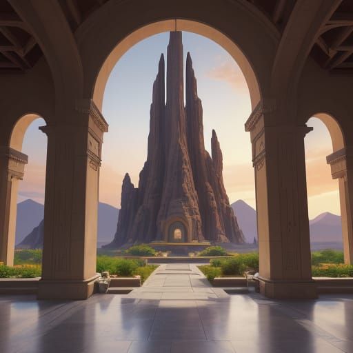 Majestic Jedi Enclave on Dantooine, Blending Ancient Wisdom ...