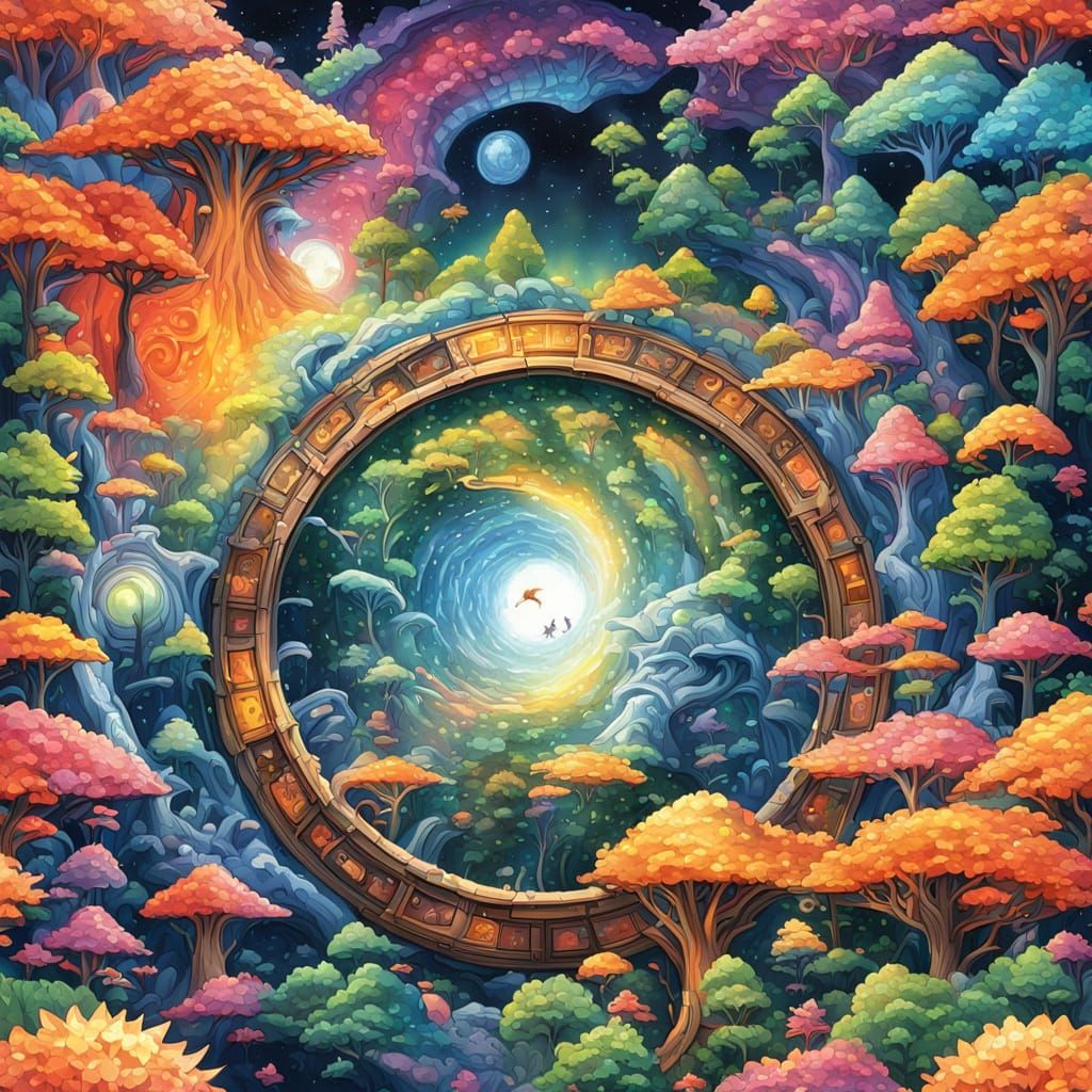 Timeless Vortex: Swirling Portal to Ancient Past and Futuris...