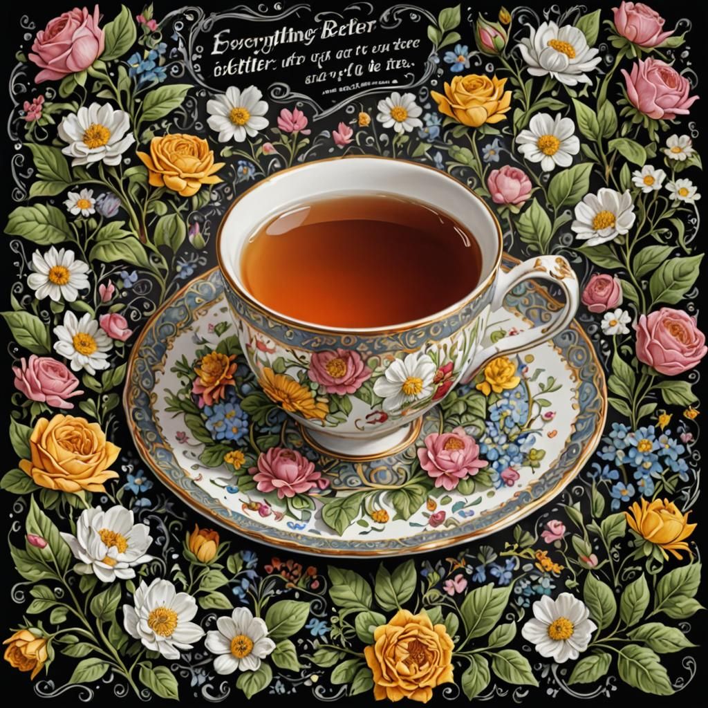 Inspirational Tea Poster Art