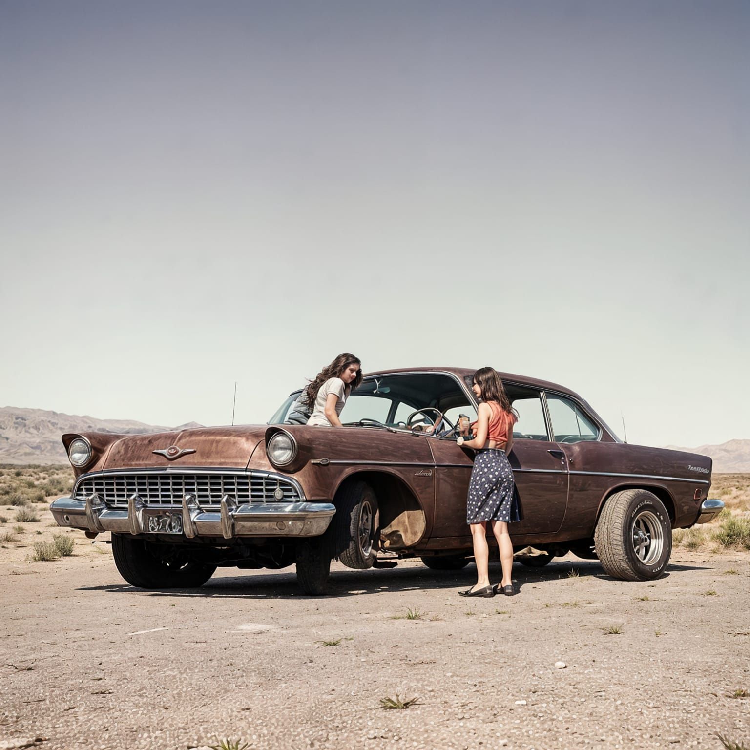 Stranded: Women and a Wheelless American Car