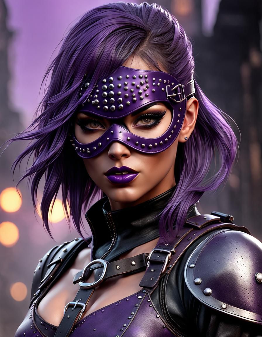 Post-Apocalyptic Hit-Girl Portrait in Luis Royo Style