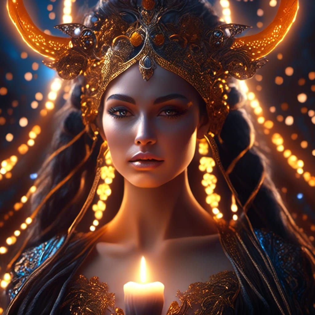 Celtic Goddess Portrait for Samhain