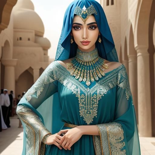 Beautiful Arabian Woman: AI Generated Portrait