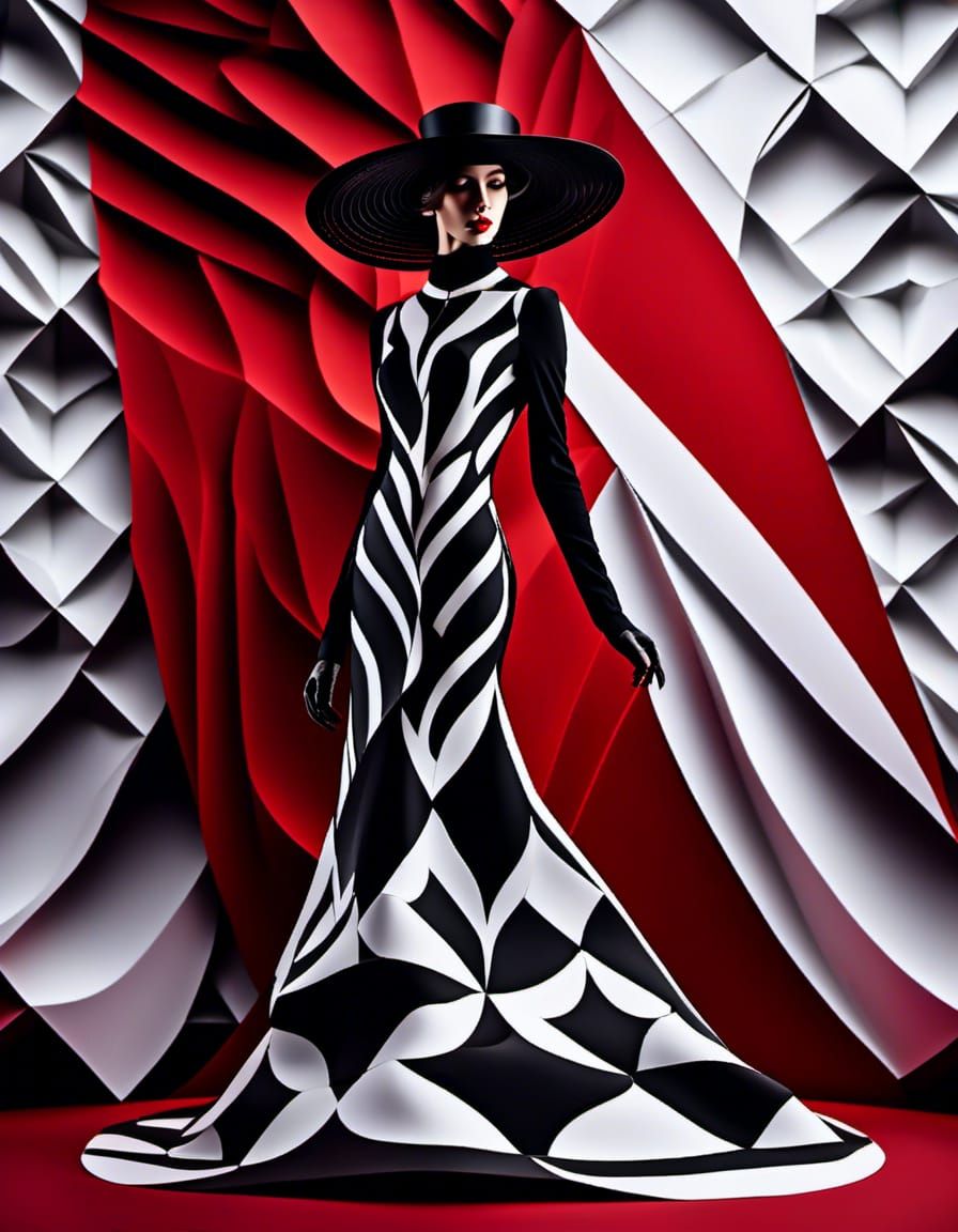 Black & White Op Art Fashion