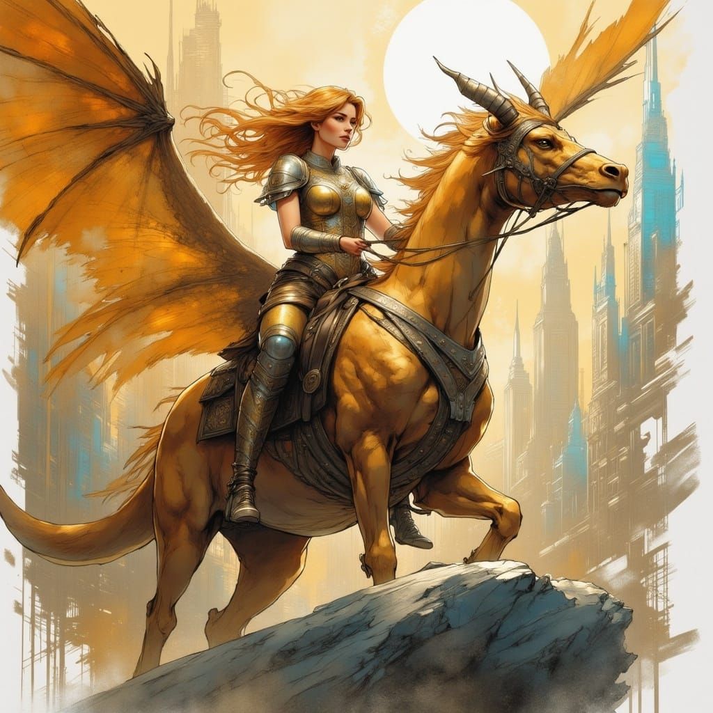 Pixie dragon rider