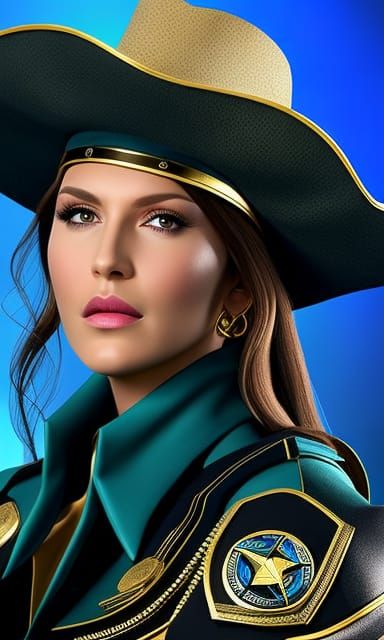 Sheriff and Deputy Before Starship Portrait