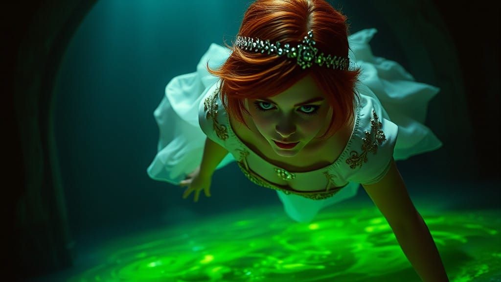 Gothic Princess Falls into Dark, Toxic Slime